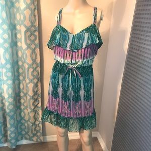 Racerback print dress